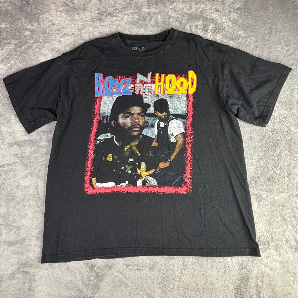 Boyz N The Hood T-Shirt Men XL Black Ice Cube Graphic Movie Tee Streetwear Retro